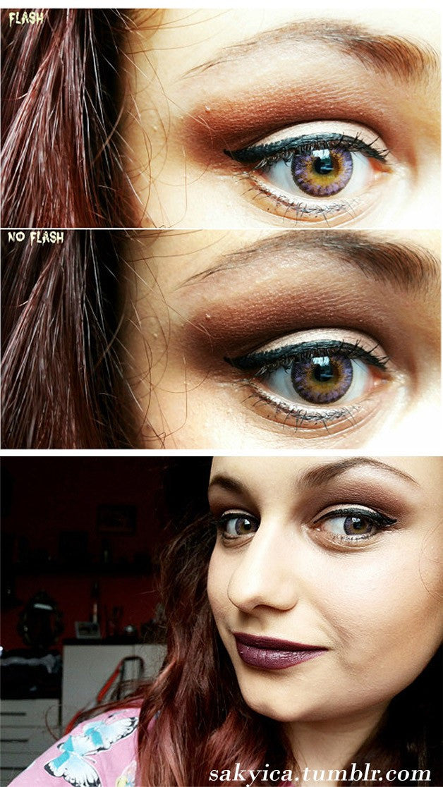 Bunny 3Color Violet Color Contact Lenses (2Pcs) 6 Months