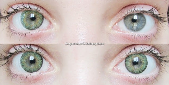 Bunny 3Color Green Color Contact Lenses (2Pcs) 6 Months