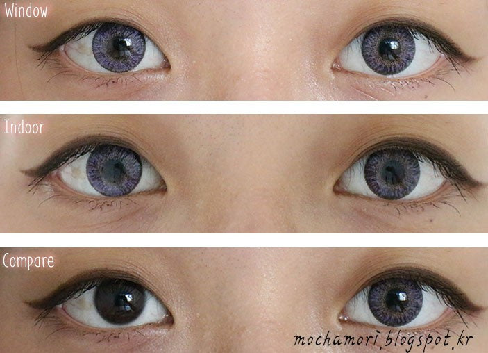 Bunny 3Color Violet Color Contact Lenses (2Pcs) 6 Months