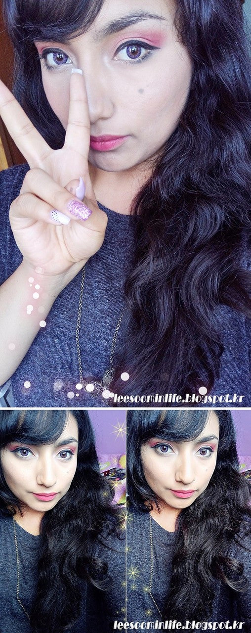 Bunny 3Color Violet Color Contact Lenses (2Pcs) 6 Months