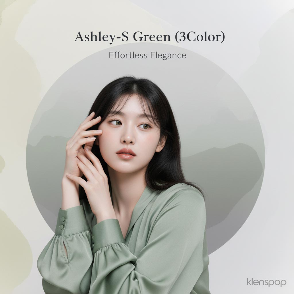 Ashley-S Green (3Color) Colored Eye Contacts (2pcs) 6 Months