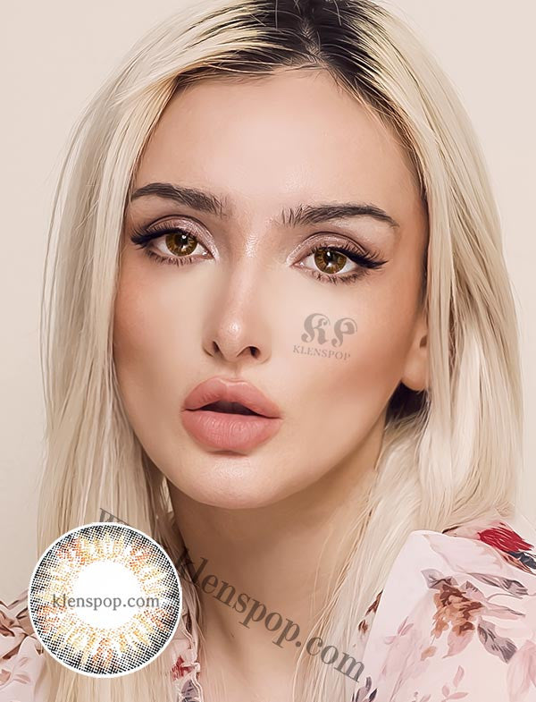 Bunny Pop Brown Colored Contacts Lenses (2Pcs) 6 Months