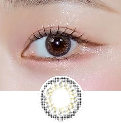 Clalen Halo Gray (30pcs) Daily Toric Circle Lenses (Sph 0.00 ~ -9.00, Cyl -0.75, -1.25, -1.75)