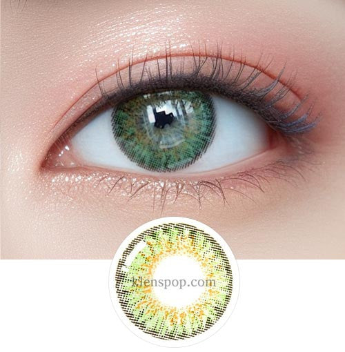Bunny 3Color Green Color Contact Lenses (2Pcs) 6 Months