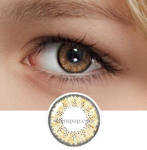 Ellen 3Color Brown Colored Prescription Contacts (2pcs) 6 Months