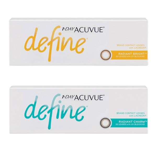 
                      
                        Acuvue 1-Day New Define (30pcs) Radiant Bright Brown / Radiant Charming Gray Color Contact Lenses
                      
                    