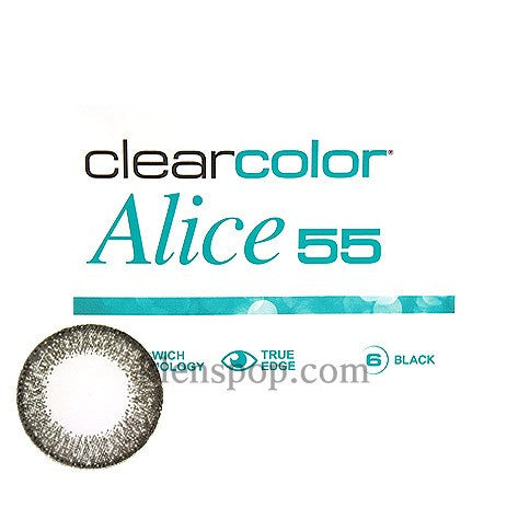 Clear Color Alice55 Black (6EA)