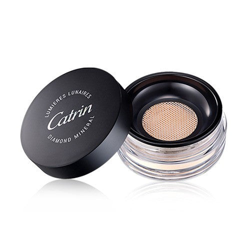 (Catrin) Diamond Mineral No.21 Skin Beige +  Refill Puff