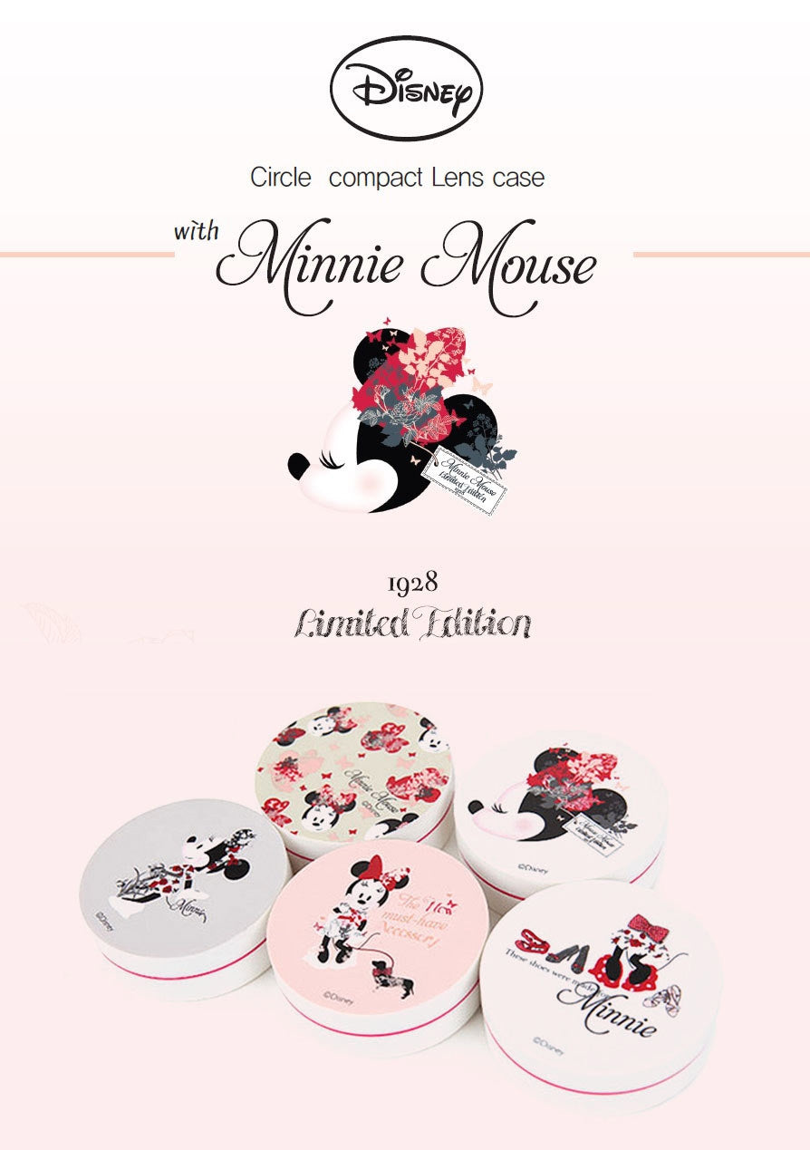 Minnie Mouse Circle Compact Lens Case