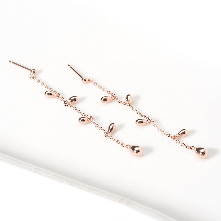 
                      
                        925 Silver Water Drop Long Drop Earrings
                      
                    