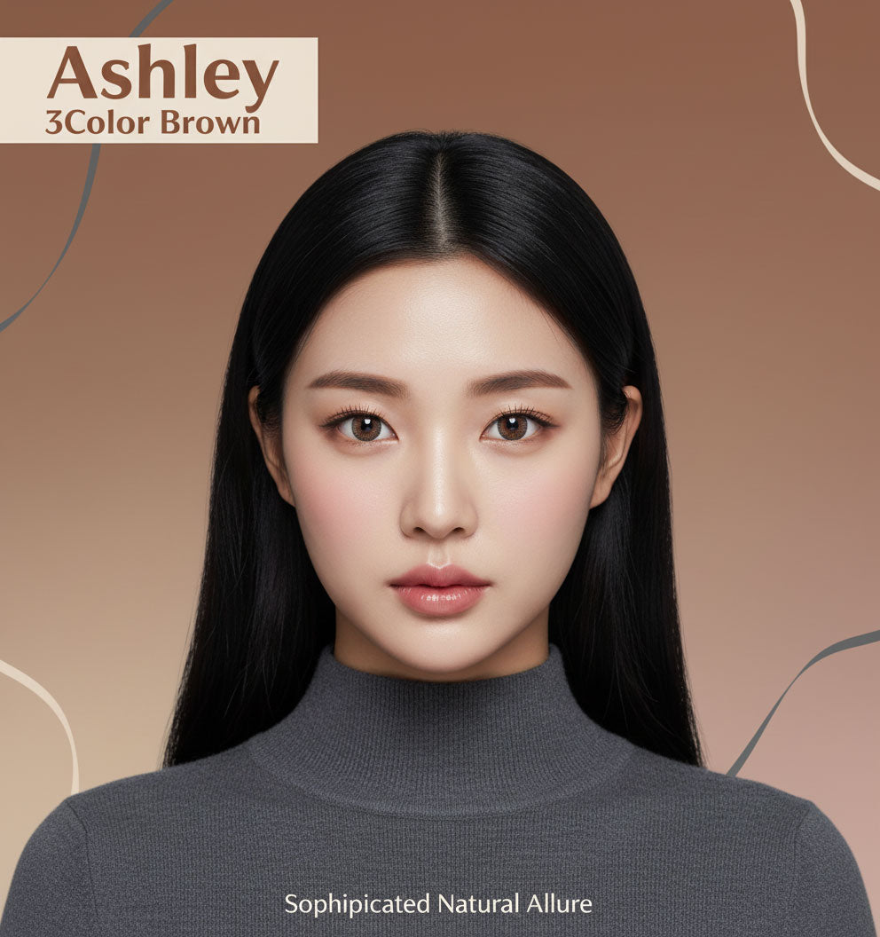 Ashley 3Color Brown Color Contacts (2pcs) 6 Months