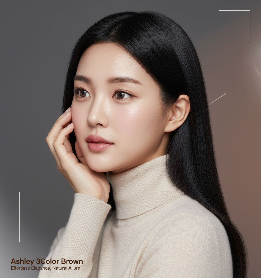 Ashley 3Color Brown Color Contacts (2pcs) 6 Months