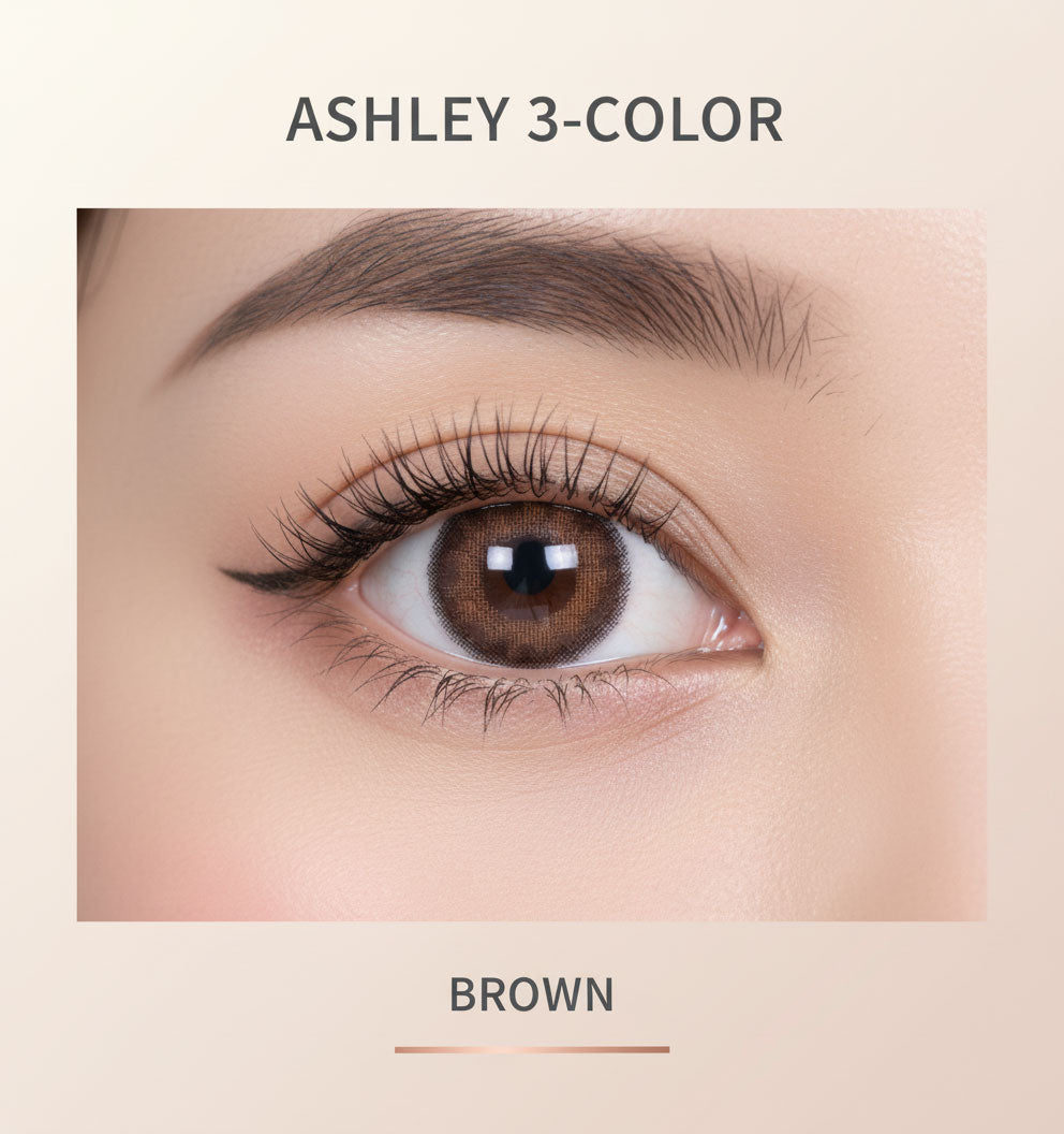 Ashley 3Color Brown Color Contacts (2pcs) 6 Months