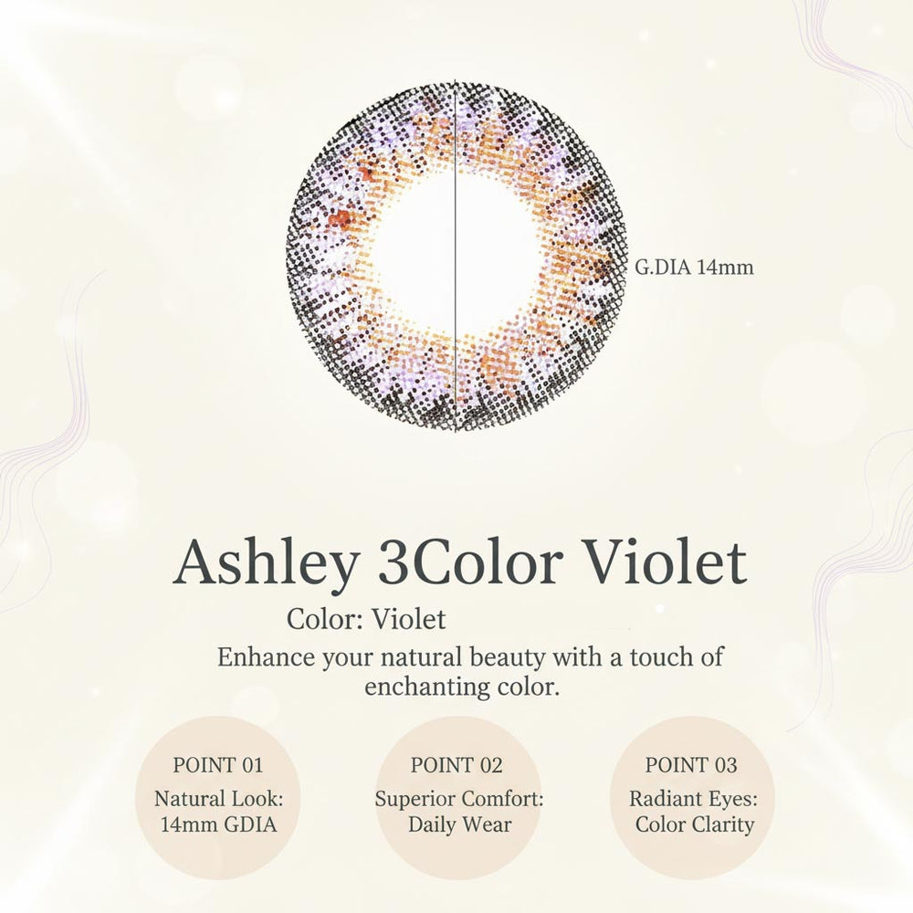 
                      
                        Ashley 3Color Violet Color Contacts (2pcs) 6 Months
                      
                    