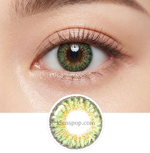 Bunny 3Color Green Color Contact Lenses (2Pcs) 6 Months