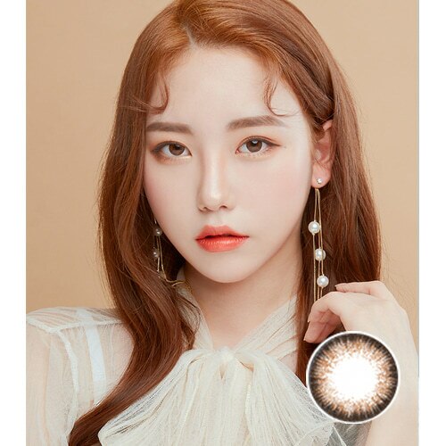 Rumi Lens Melody Brown (2Pcs) Monthly ( Buy 1 Get 1 Free) (Silicone Hydrogel)