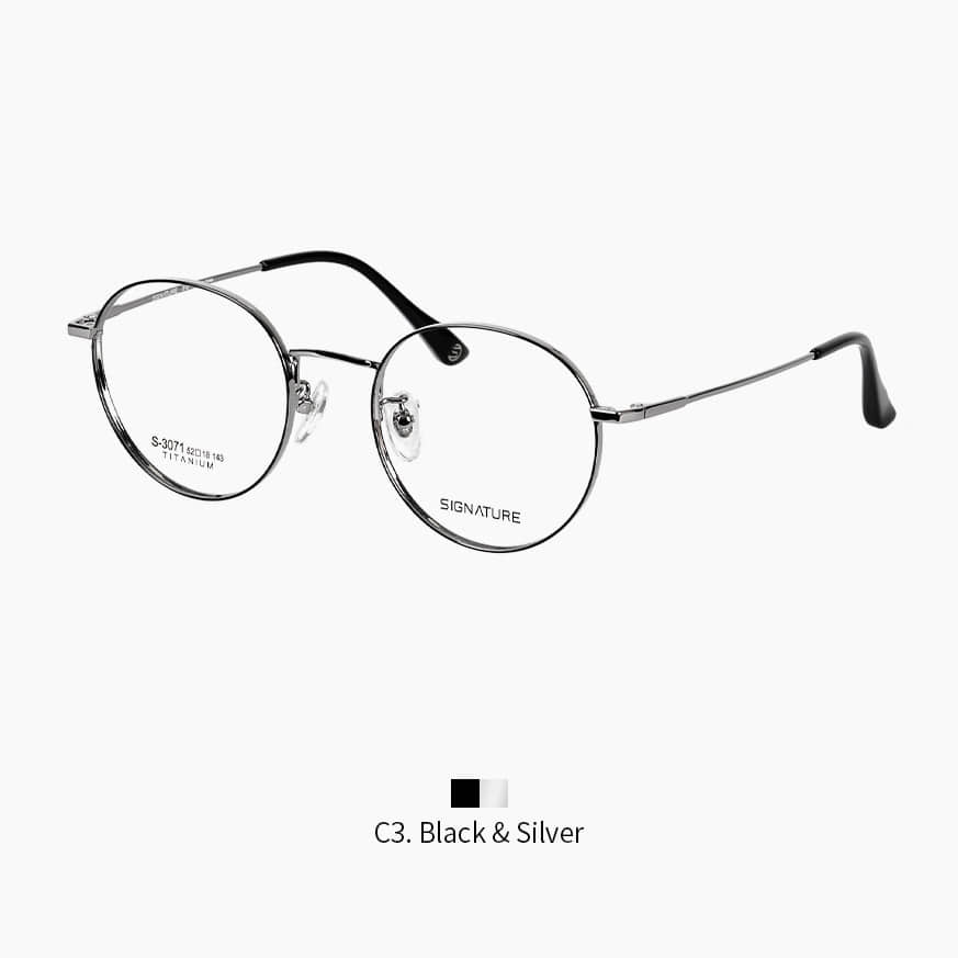 S-3071 Glasses (Titanium) (49size) 52□20 143