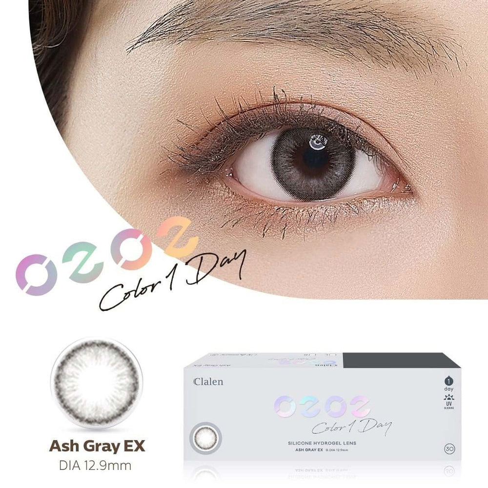 
                      
                        Clalen O2O2 Color 1Day Ash Gray EX (30pcs) (Silicone hydrogel)
                      
                    