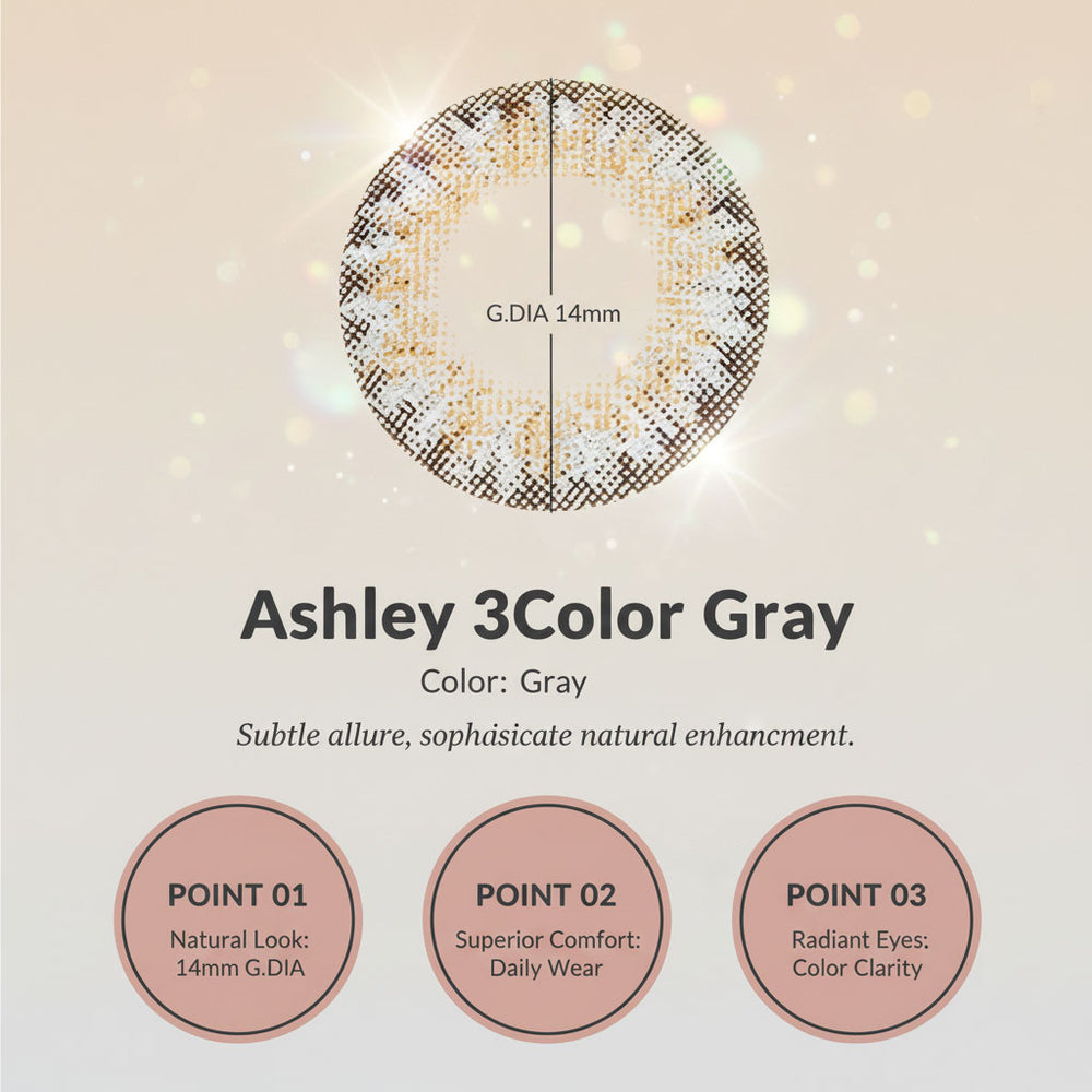 
                      
                        Ashley 3Color Gray Color Contacts (2pcs) 6 Months
                      
                    