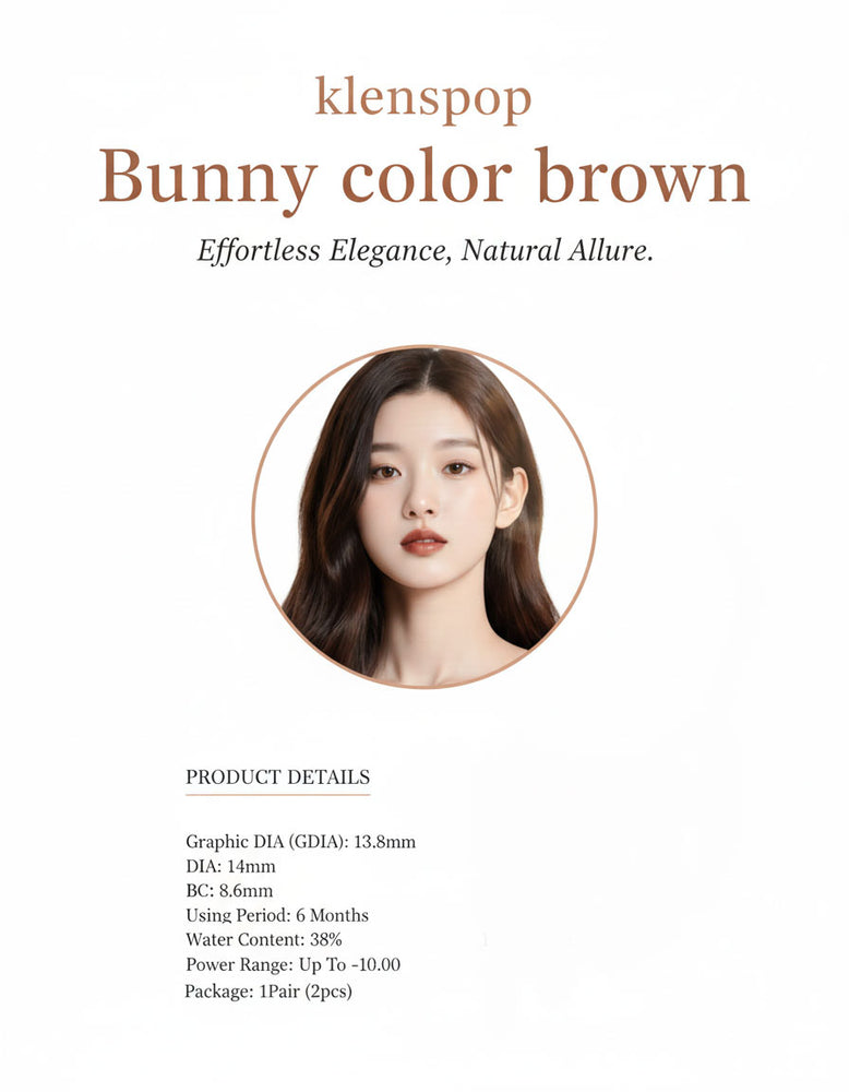 
                      
                        Bunny Color Brown Colored Contacts Prescription (2Pcs) 6 Months
                      
                    