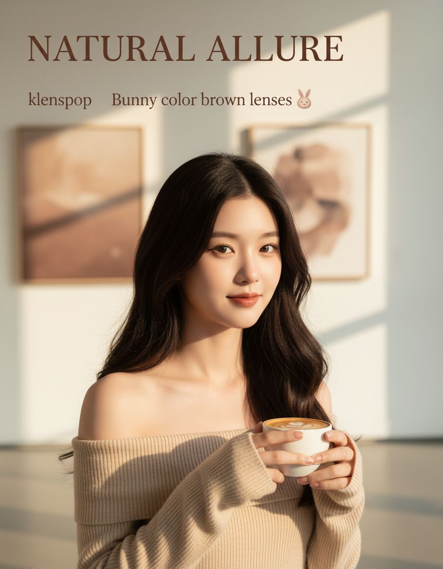 Bunny Color Brown Colored Contacts Prescription (2Pcs) 6 Months