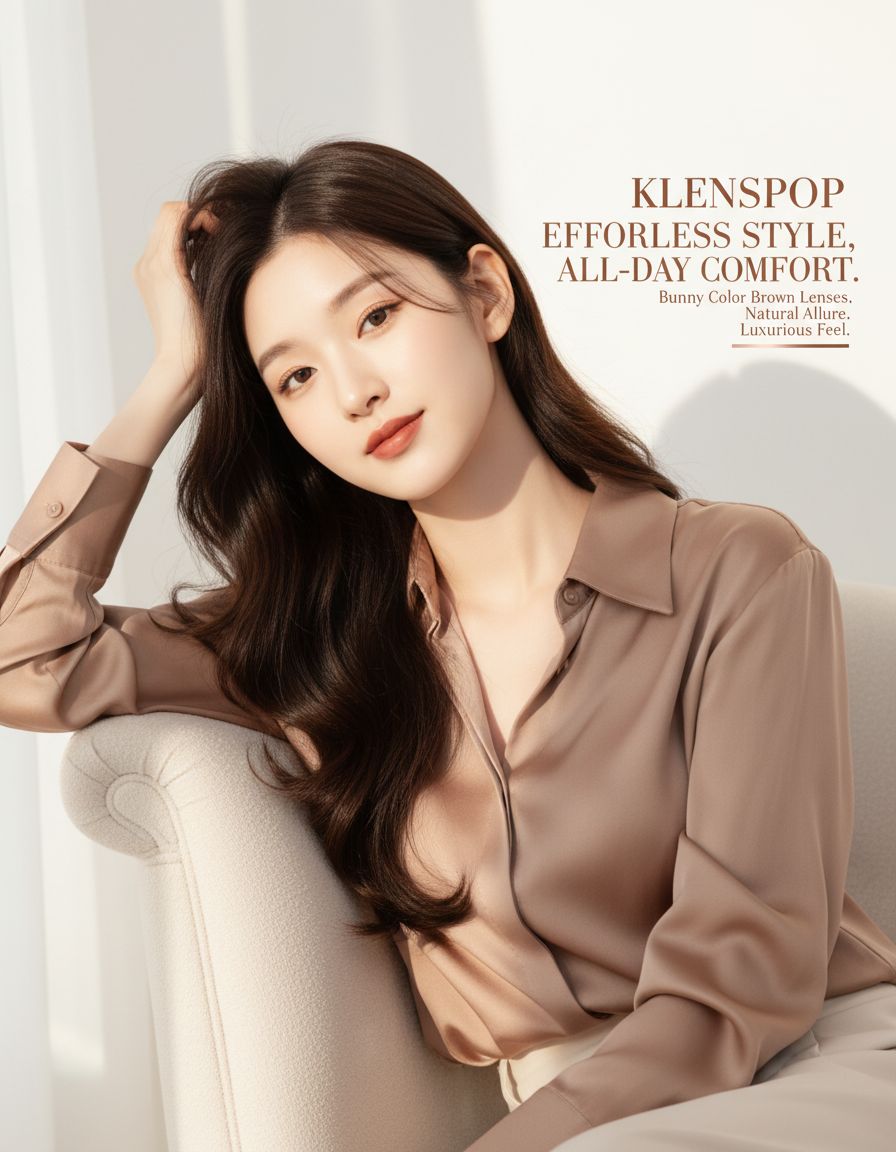 Bunny Color Brown Colored Contacts Prescription (2Pcs) 6 Months