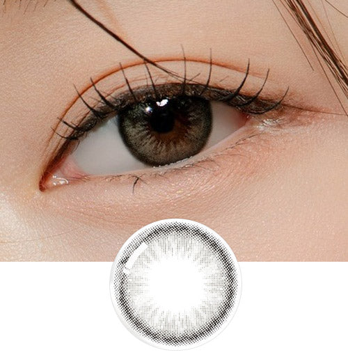 Clalen O2O2 Color 1Day Ash Gray EX (30pcs) (Silicone hydrogel) Colored Contacts