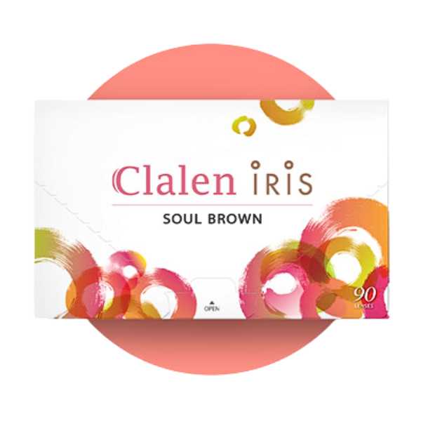 Clalen Iris Rhapsody Choco, Soul Brown (90pcs) Daily Circle Contact Lens