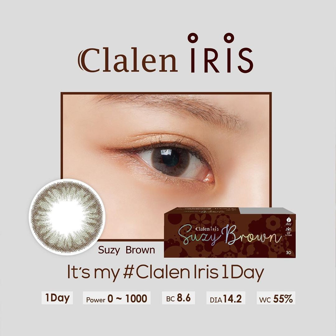 Clalen Iris Suzy Brown Prescription Colored Contacts – klenspop