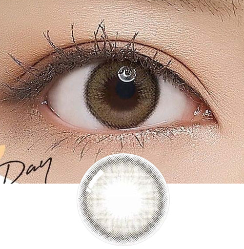 Clalen O2O2 Color 1Day Ash Brown EX (30pcs) (Silicone hydrogel) Colored Contacts