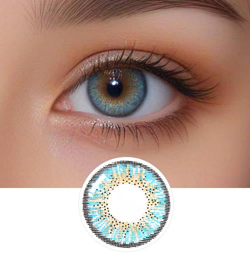 Ellen 3Color Blue Colored Prescription Contacts (2pcs) 6 Months