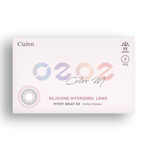 
                      
                        Clalen O2O2 Color M Mysti Gray EX (2pcs) (Silicone Hyerogel) Monthly Colored Contacts Lenses
                      
                    