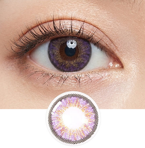 Romantic Paris Violet Colour Contact Lenses (2Pcs) 6 Months